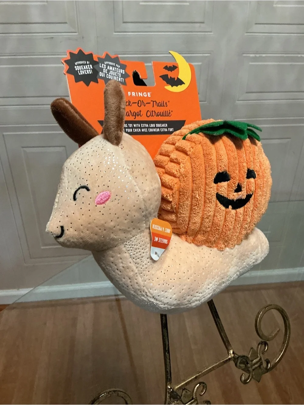 Fringe  Halloween Trick Or Trails  Dog Toy  8.5” With Clinker & Squeaker
